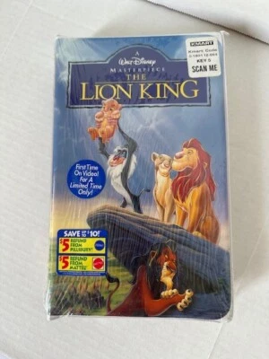 Walt Disney Masterpiece The Lion King 2977 VHS 1995 First Edition New/Sealed - Image 1 of 4