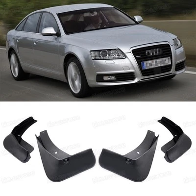 4 guardabarros guardabarros guardabarros guardabarros coche para Audi A6 sedán 2009 2010 2011 Foto 1 de 4