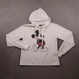 Mickey Mouse Hoodie Girls Extra Small White Why Does Everyone Love Mickey - Picture 1 of 10
