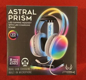 Auriculares para juegos con prisma astral LED con soporte de carga LED - Imagen 1 de 6