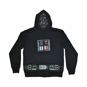 Herren Halloween Star Wars Darth Vader Full Zip Sweatshirt Hoodie Kostüm Lg Neu  - Bild 1 von 1