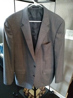 Macy's Club Room Men's Black/Blue Multi-Colored 2 Button Sports Jacket 44L  - Image 1 of 4