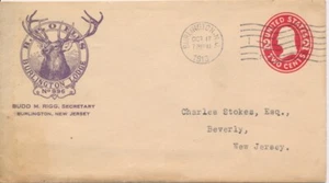 B.P.O. Elks Burlington New Jersey Lodge no 996 Advertising cover 1913 - Picture 1 of 1