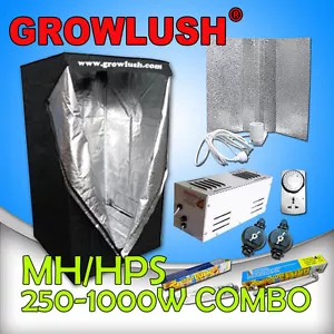 400W Hydroponic Grow tent MH/HPS Grow light batwing shade ballast Timer & Yoyo - Picture 1 of 7