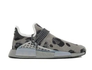Adidas Originals HU NMD Animal Print Men Shoes Sz 8.5 Grey Black ID1531 Pharrell - Picture 1 of 18