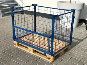 5x Gitterbox Industriebox Lagerbox Box stapelbar für Palette 1200x800x800mm - Bild 1 von 4