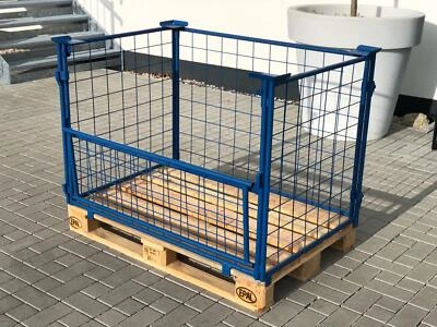 5x Gitterbox Industriebox Lagerbox Box stapelbar für Palette 1200x800x800mm - Bild 1 von 4