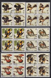 Burkina Faso used block set - Birds 1985 - Picture 1 of 1