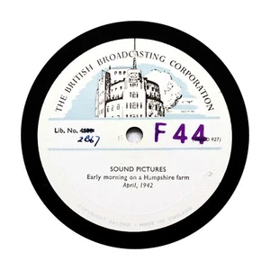 BBC SOUND EFFECTS LIBRARY "Early Morning On A Hampshire Farm 1942" 12" 4680 [78] - Picture 1 of 1