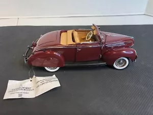 Franklin Mint 1939 Ford Cabrio Con Rimorchio D4C Edizione Limitata - Foto 1 di 17