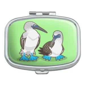 Coppia di portapillole rettangolari Boobies con piedi blu confezione regalo - Foto 1 di 3