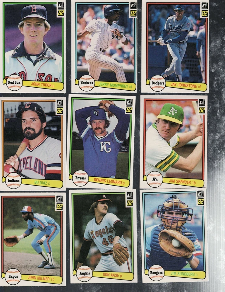 1982 DONRUSS Baseball Complete Your Set 251-500 - Image 1 of 1
