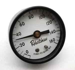 Medidor de presión Robertshaw 2420-004 2" A204-02, 0-160PSI, 1/8"" conexión posterior - Imagen 1 de 4