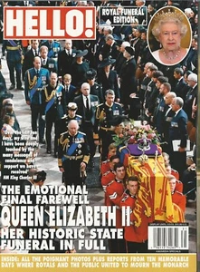 Hello! UK Royal Funeral Edition Queen Elizabeth II In Full Color NEW NM - Picture 1 of 2