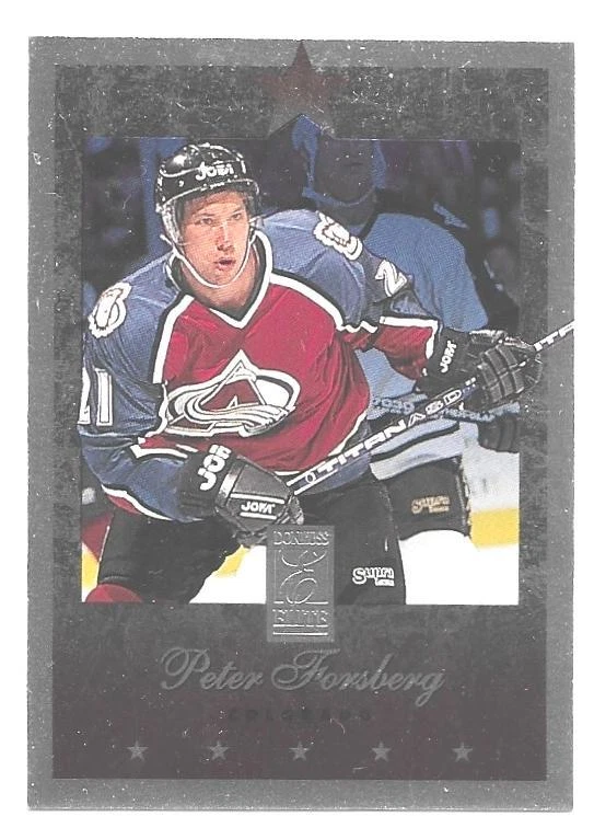 PETER FORSBERG 1996-97 Donruss Elite Hockey card #39 Colorado Avalanche NR MT - Image 1 of 1