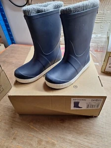 Go Kids Term Sock Lined Childrens Wellies Blue New UK 8, EU 25/26 - Picture 1 of 4