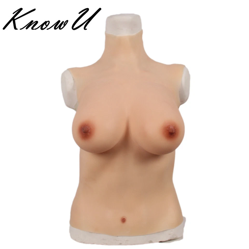 Half Body Silicone Breast Form C D cup Prosthesis Transvestite Artificial  Boobs - Image 1 of 4