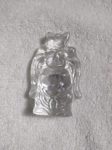 NATURAL CLEAR CRYSTAL MINI BUDDHA FOR GOOD LUCK - Picture 1 of 9