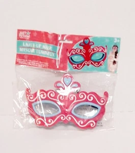 Just Pretending Dress Up Fun- Girls Light Up Masquerade Halloween Mask NWT - Picture 1 of 5