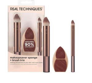 REAL TECHNOLOGIES MAKEUPSAVER SCHWAMM + PINSEL TRIO NEU - Bild 1 von 1