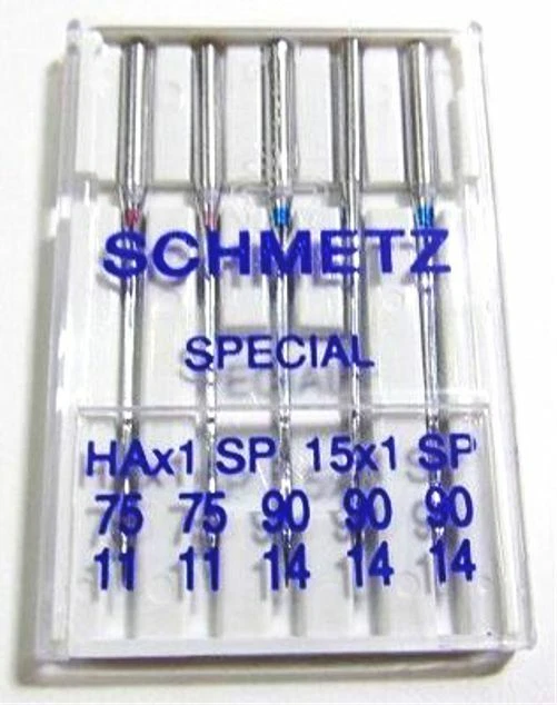  Schmetz Universal Assortment Special Point Sizes: 75/11 & 90/14~HAx1SP 15x1SP  - Image 1 of 1