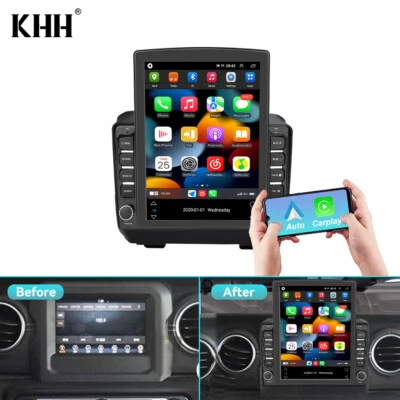 PARA 2018 2019 2020-2022 JEEP WRANGLER JL GLADIATOR CARPLAY RÁDIO DE CARRO ANDROID 13 - Imagem 1 de 4