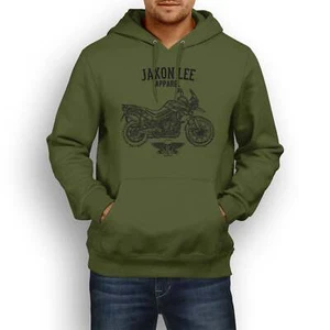 Felpa con cappuccio ventilatore moto Jaxon Lee illustration per A Triumph Tiger 800 XCA - Foto 1 di 16