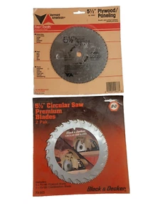 3 5-1/2" Circular Saw Blades 2 B&D 1 Vermont American NEW - Picture 1 of 8