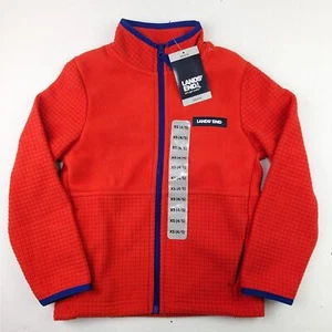 Lands' End Orange Fleece Jacket - Picture 1 of 4