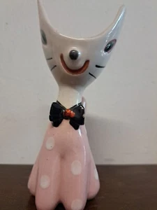 tarcisio tosin Pink Cat Italian pottery - Picture 1 of 9