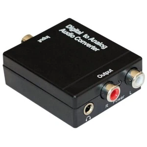 CONVERTITORE AUDIO DA DIGITALE AD ANALOGICO - DA OTTICO A RCA COASSIALE - Foto 1 di 2