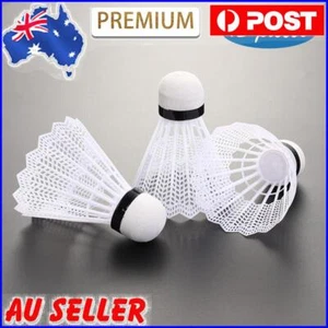 12pcs Plastic Badminton Balls Lightweight Badminton Shuttlecock Supplies (White) - Picture 1 of 10
