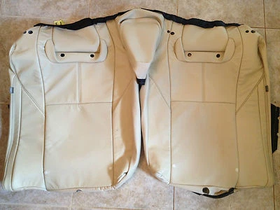 Toyota Avalon 2013 cubierta de asiento de cuero tostado original de fábrica (asientos superiores traseros) Foto 1 de 4