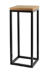 Porte-plante bois chêne 62cm – grand support fleur déco - Bild 1 von 7