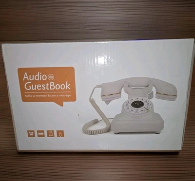 Libro de visitas de audio teléfono de boda - Grabar mensajes de audio personalizados con libro de visitas Foto 1 de 4