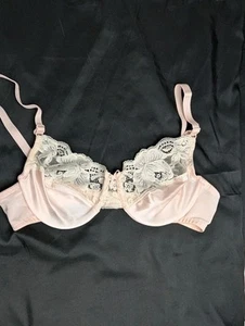Vintage Victoria's Secret Bügel BH 36B USA Gold Label Spitze auf Satin Pink Ton - Bild 1 von 22
