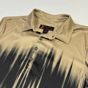 Jamie Sadock Polo Golf Shirt Brushstroke Abstract Pattern Multicolor Men's Large - Picture 1 of 10