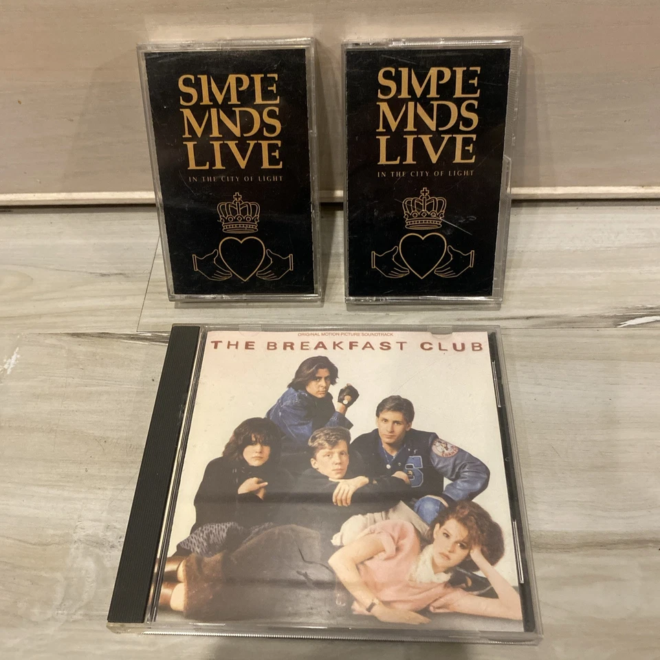Simple Minds Cassette & CD LOT In The City 1 & 2 & Breakfast Club Soundtrack - Image 1 of 4