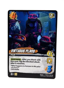 Virtuous Plans 129/186 Teenage Mutant Ninja Turtles TCG UniVersus - Picture 1 of 2