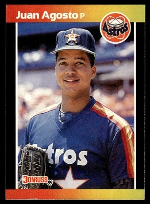 1989 Donruss Juan Agosto Houston Astros #354 - Image 1 of 2