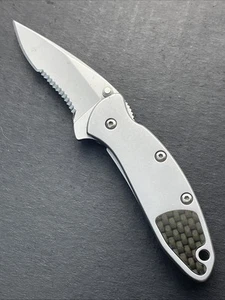 Rare! Kershaw 1600CFST Chive Speedsafe Pocket Knife Carbon Fiber Insert - Picture 1 of 13