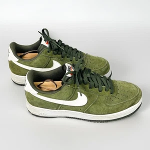 Nike Air Force 1 Men’s Size 8.5 Olive Green Suede 820266-301 - Picture 1 of 7