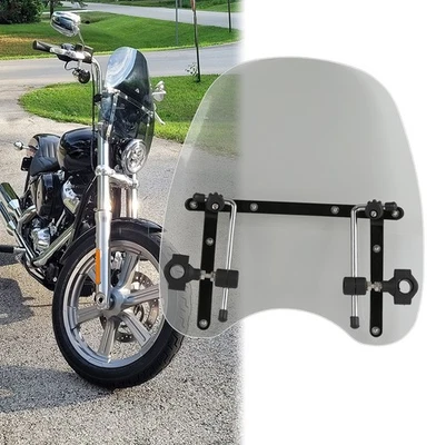 18''x16" Windshield Deflector 7/8''&1" For Harley Davidson Softail Standard - Image 1 of 4