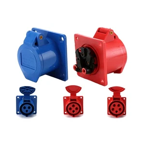 1 Piece Industrial Plug And Socket Waterproof Connector 3PIN 4PIN 5PIN 16A/3 _cu - Photo 1/32