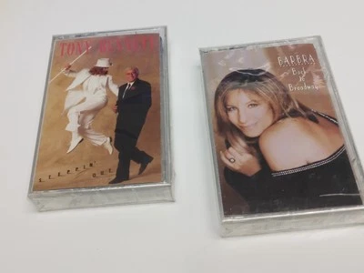 2 New Cassette Tapes Tony Bennett "Steppin' Out" & Barbra Streisand "Broadway" - Image 1 of 4