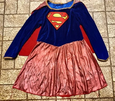 Supergirl Dress Halloween Costume. Sz. Med. - Image 1 of 4
