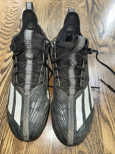 Guy's Adidas Baseball Cleats, Black, Size 8 1/2 - Picture 1 of 7