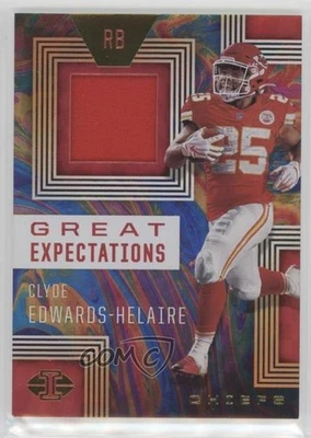 2020 Panini Illusions Great Expectations Relics Clyde Edwards-Helaire Rookie RC - Image 1 of 2