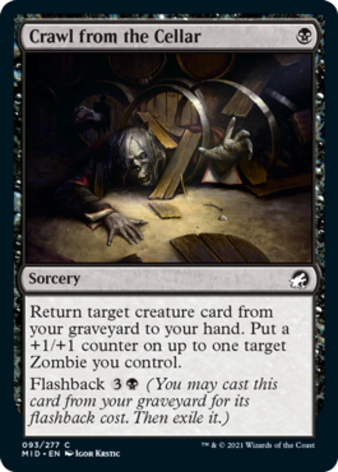 x1 Crawl from the Cellar - Innistrad: Midnight Hunt - NM - MTG - Image 1 of 1
