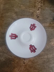 RARE IU INDIANA UNIVERSITY PFALTZGRAFF CERAMIC Chip N DIP PLATE PLATTER - Picture 1 of 2